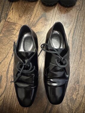 Dior Black Leather Lace-Up Boy Shoes